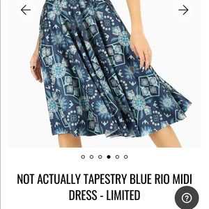 BLACKMILK - Not Actually Tapestry Blue Rio MIDI dress. Limited
